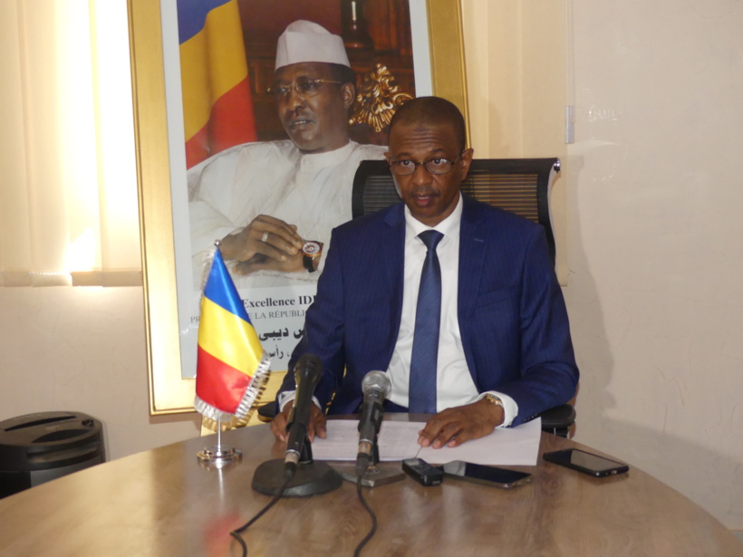 Le ministre de l'Environnement, de l'Eau et de la Pêche, Brahim Mahamat Djamaladine.
