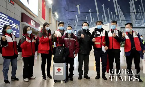 China dispatches a team of nine medical experts to Italy, on Thursday, to help fight the COVID-19 pandemic, along with 31 tons of medical supplies, including ICU ward equipment, protective outfits, and antiviral drugs. Photo by Yang Hui from Global Times