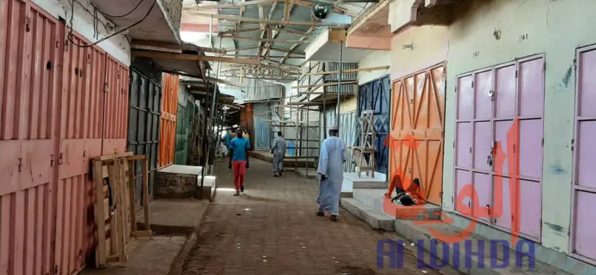 Le marché à mil de N'djamena, le 24 mars 2020. © A.I./Alwihda Info