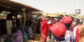Tchad - Covid-19 : La Croix-rouge s'implique dans la sensibilisation. © Abba Issa/Alwihda Info