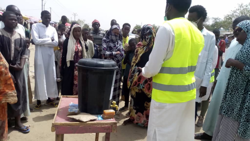 Tchad - Covid-19 : la sensibilisation s'invite dans les commissariats et marchés. © Malick Mahamat/Alwihda Info