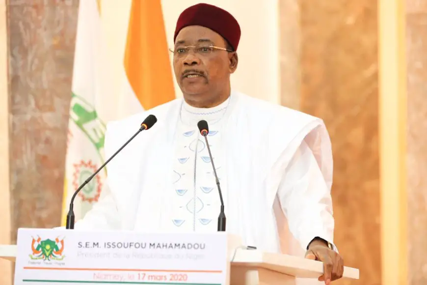 Le président de la République du Niger, Mahamadou Issoufou. © PR