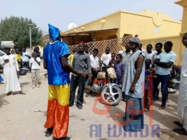 Tchad : à Mongo, le lavage des mains s'impose avant d'entrer au marché. © Béchir Badjoury/Alwihda Info