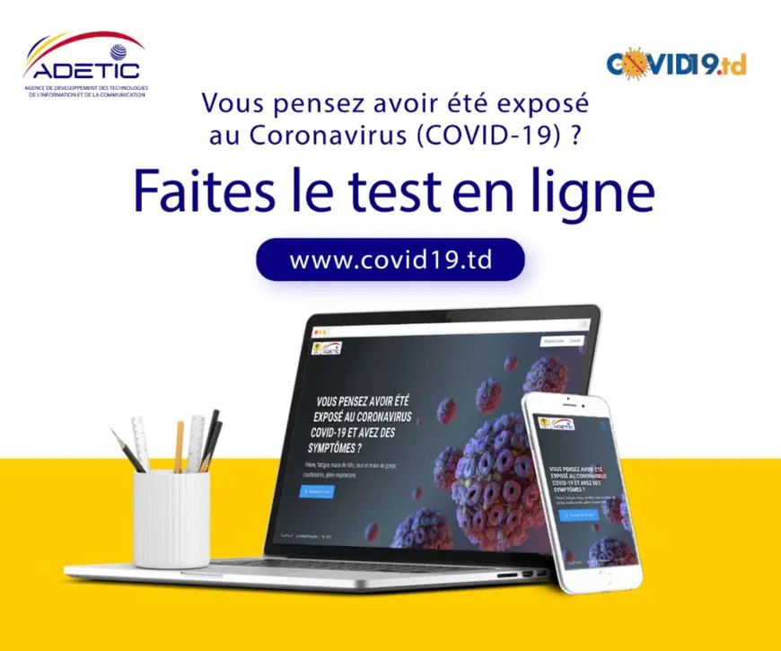 Tchad - Covid-19 : l'ADETIC lance un site de pré-diagnostic. © ADETIC