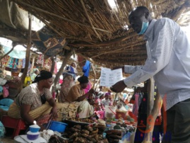 Tchad - Covid-19 : à Abéché, les commerçantes s'approprient les mesures barrières. © Abba Issa/Alwihda Info