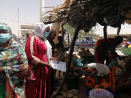 Tchad - Covid-19 : à Abéché, les commerçantes s'approprient les mesures barrières. © Abba Issa/Alwihda Info