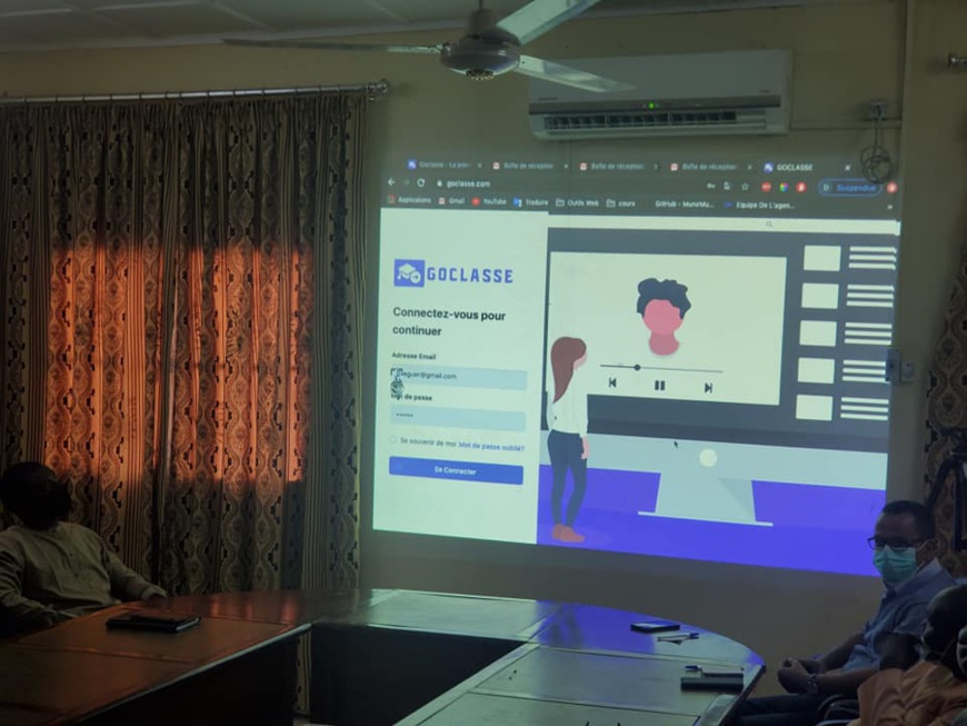 Tchad - Covid-19 : lancement de GoClasse, une plateforme e-learning. © DR/Fgc Tchad - Covid-19 : lancement de GoClasse, une plateforme e-learning. © DR/Fgc
