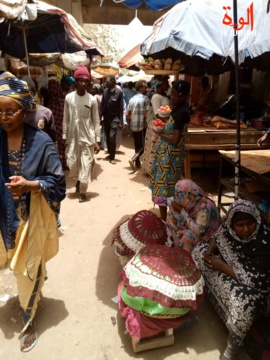 Le grand marché de N'Djamena, au Tchad. © Kelvin Mendig-lembaye Djetoyo/Djibrine Haïdar/Alwihda Info