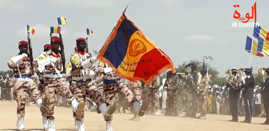 Des soldats tchadiens lors d'un défilé. Illustration © Alwihda Info