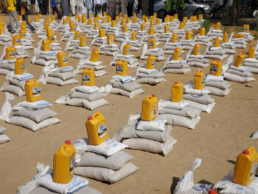 Tchad : lancement de l'opération kits alimentaires pour 10.000 familles. © FGC Tchad : lancement de l'opération kits alimentaires pour 10.000 familles. © FGC