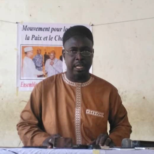 Le président du Mouvement pour la Liberté, la Paix et le Changement (MLPC), Oumarou Kaou Abdramane. © Malick Mahamat Tidjani/Alwihda Info