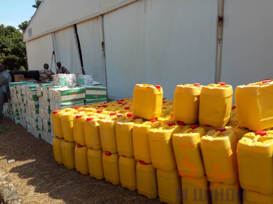 Tchad - Covid-19 : à Sarh, un important don au comité provincial de veille. © Golmen Ali/Alwihda Info Tchad - Covid-19 : à Sarh, un important don au comité provincial de veille. © Golmen Ali/Alwihda Info