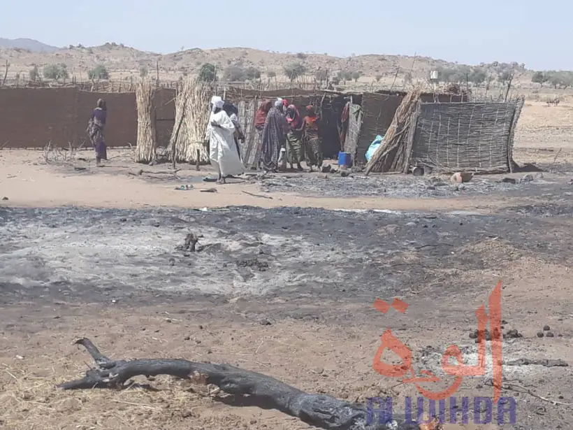 Tchad : un incendie dévastateur dans un village à l’Est. © Abba Issa/Alwihda Info