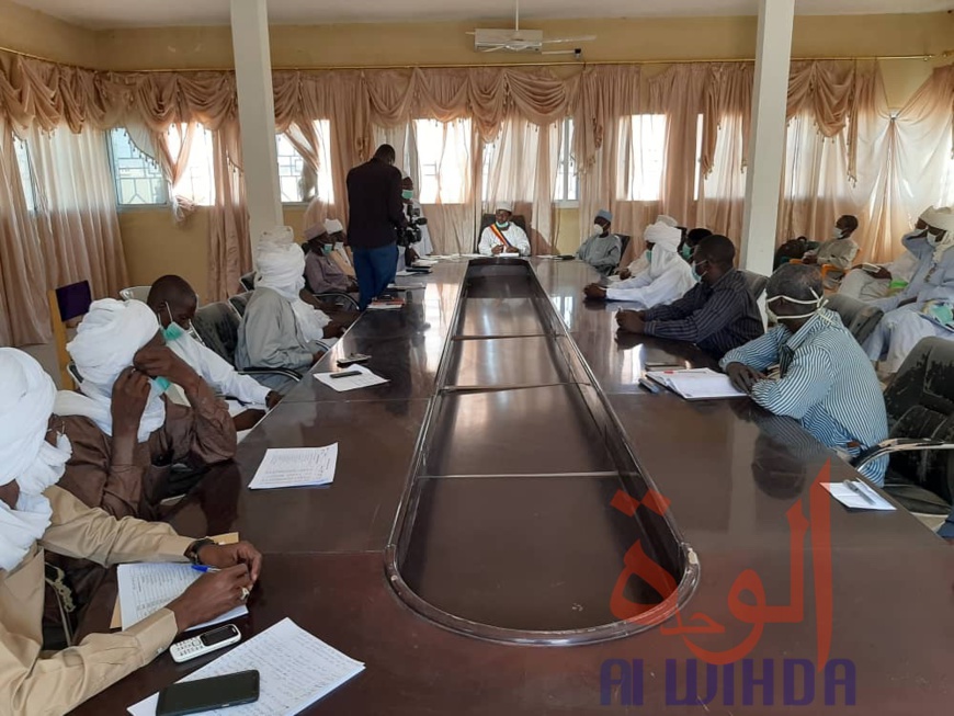 Tchad - Covid-19 : à Biltine, la mairie fait le point sur les mesures d'accompagnement. ©Hassanein Mahamat Hassan/Alwihda Info Tchad - Covid-19 : à Biltine, la mairie fait le point sur les mesures d'accompagnement. ©Hassanein Mahamat Hassan/Alwihda Info