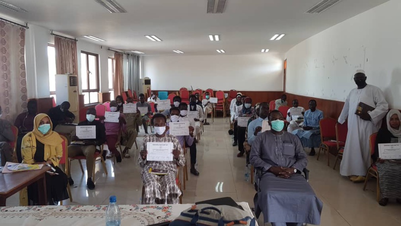 Tchad : les jeunes se forment pour mieux sensibiliser sur le coronavirus. © Djibrine Haïdar/Alwihda Info