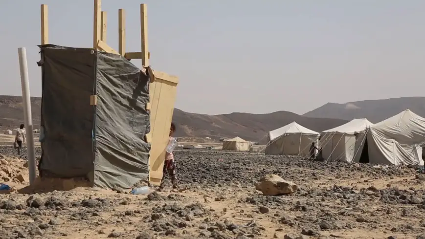 IDPs camp in Marib for families who escaped the increased clashes in Al Jawf Governorate Northern Yemen. Credit: Abdullah Algaradi/ICRC