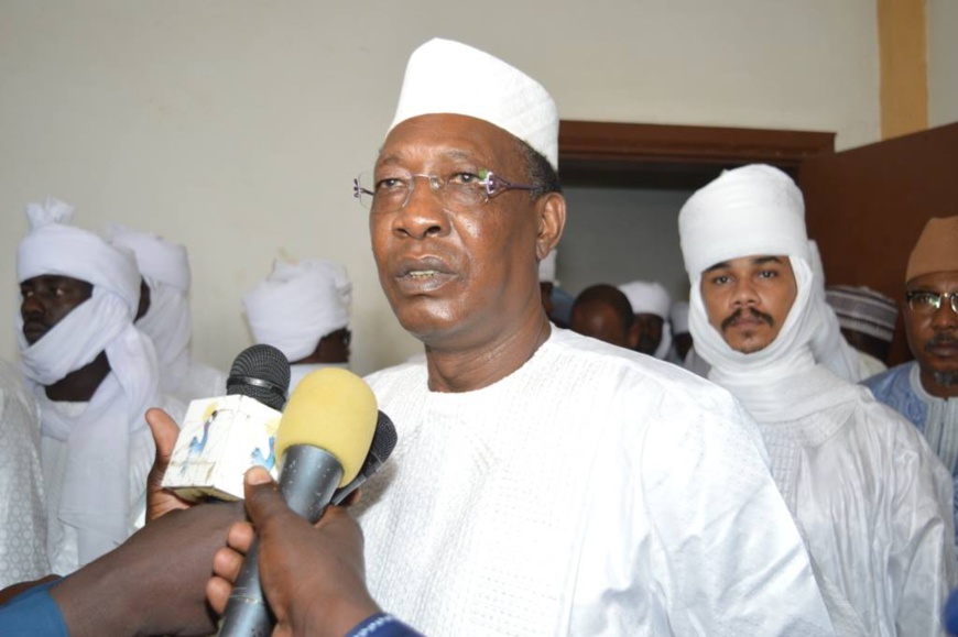 Le chef de l'Etat Idriss Déby lors de la fête de l'Aid le 2 septembre 2017. © Pr