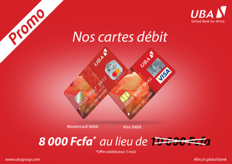 Covid-19 : UBA encourage la distanciation sociale, baisse le prix de la carte visa débit et la Mastercard Covid-19 : UBA encourage la distanciation sociale, baisse le prix de la carte visa débit et la Mastercard