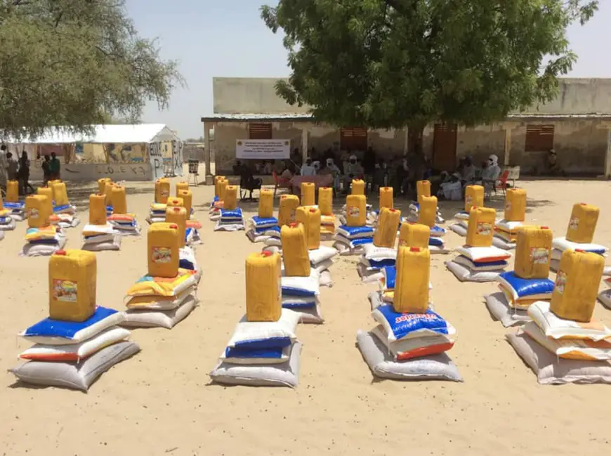 Tchad : distribution de vivres aux ménages à Baga Sola. © Dr/FGC
