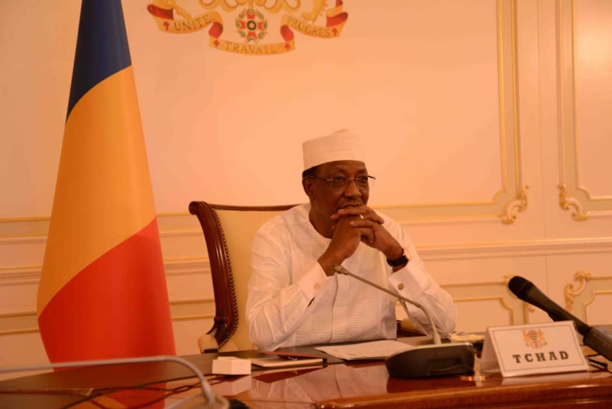 Déby : "on vit une situation réelle qui nous a détourné de l'ensemble de nos projets". © PR
