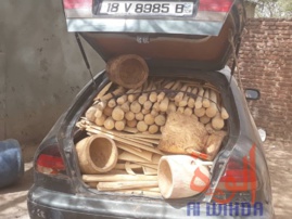 Tchad : 600 sacs de charbon et 5 véhicules chargés de bois interceptés au Ouaddaï. © Abba Issa/Alwihda Info Tchad : 600 sacs de charbon et 5 véhicules chargés de bois interceptés au Ouaddaï. © Abba Issa/Alwihda Info