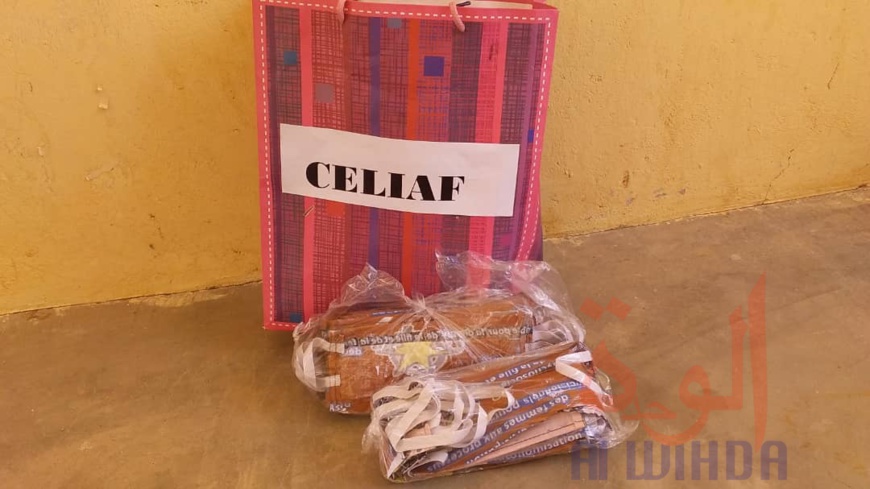 Tchad - Covid-19 : à Ati, des centaines de cache-nez offerts au comité de veille. © Hassan Djidda Hassan/Alwihda Info Tchad - Covid-19 : à Ati, des centaines de cache-nez offerts au comité de veille. © Hassan Djidda Hassan/Alwihda Info
