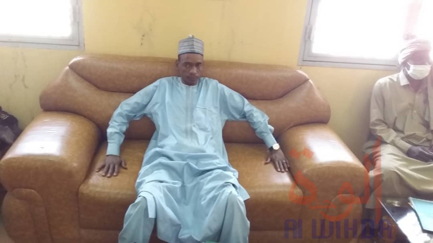 Tchad - Covid-19 : à Ati, des centaines de cache-nez offerts au comité de veille. © Hassan Djidda Hassan/Alwihda Info