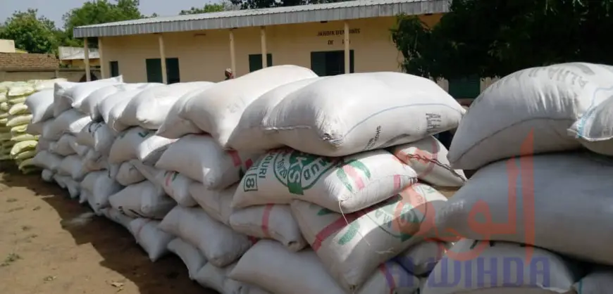 Tchad : plus de 12 tonnes d'aide alimentaire réceptionnés dans la Tandjilé. © Éric Guedi/Alwihda Info
