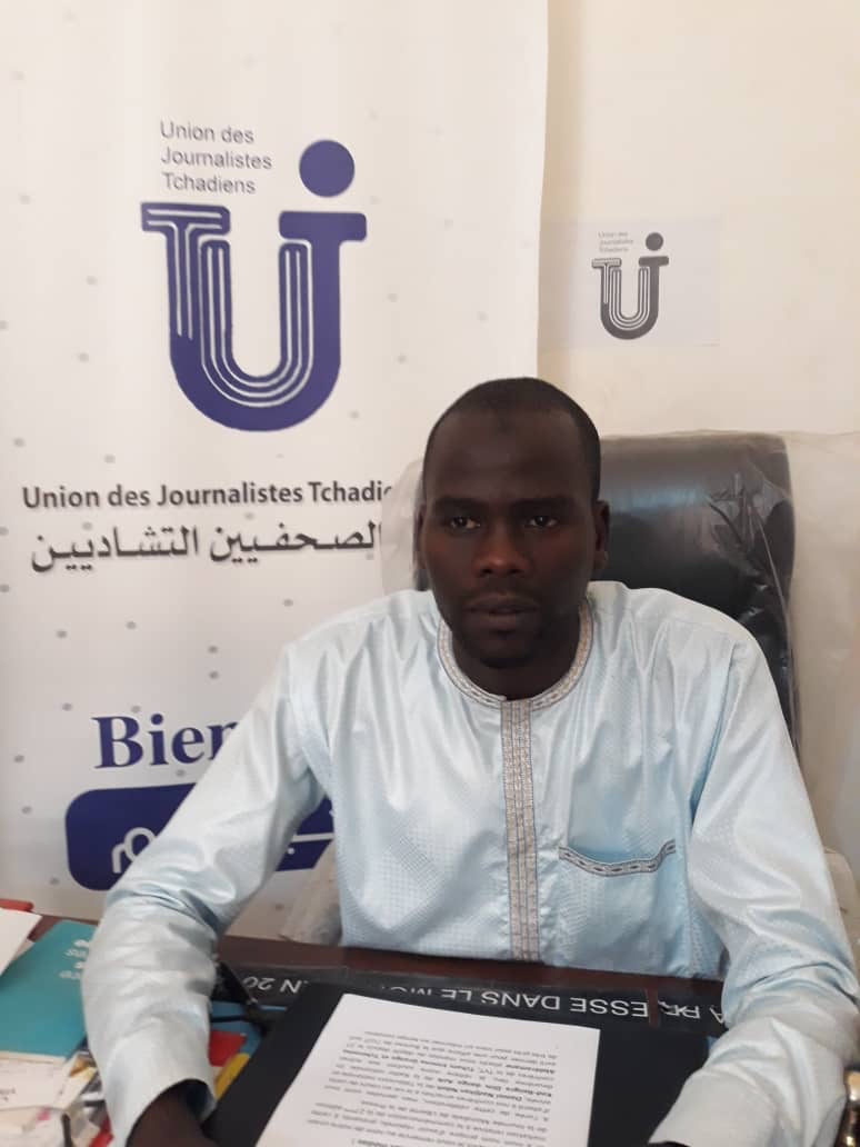 Le président de l'Union des journalistes tchadiens (UJT), Abbas Mahamoud Tahir. © UJT Le président de l'Union des journalistes tchadiens (UJT), Abbas Mahamoud Tahir. © UJT