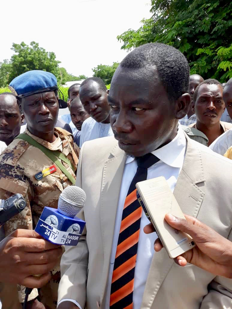 Le procureur de la République près le Tribunal de grande instance de N'Djamena, Youssouf Tom. © D.W./Alwihda Info Le procureur de la République près le Tribunal de grande instance de N'Djamena, Youssouf Tom. © D.W./Alwihda Info