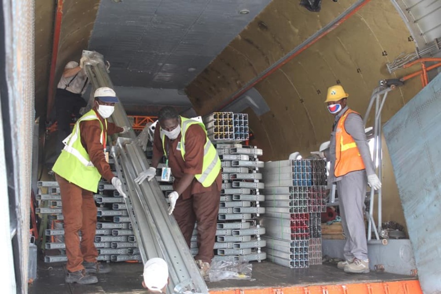 Tchad - Covid-19 : des hôpitaux mobiles réceptionnés. © DR/Min. Santé publique Tchad - Covid-19 : des hôpitaux mobiles réceptionnés. © DR/Min. Santé publique