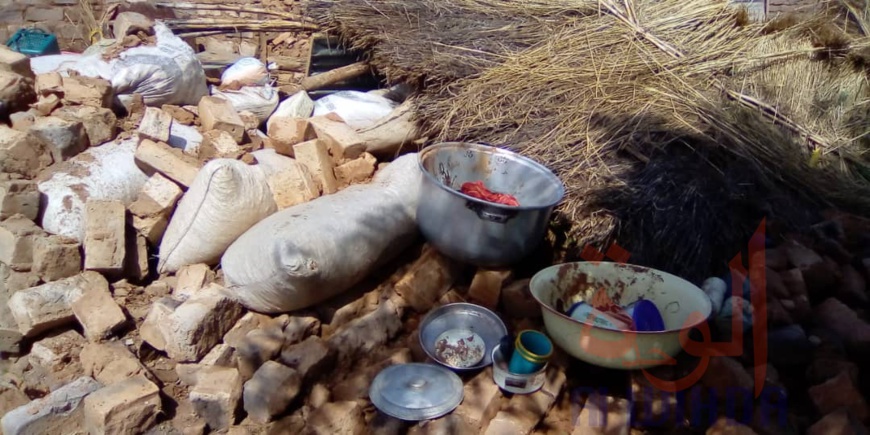 Tchad : des victimes d'une tornade reçoivent une assistance au Mayo Kebbi Ouest. © Foka Mapagne/Alwihda Info
