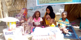 Le CEDPE et l’association Alnahda pour la charité et la bienfaisance lancent le projet "Sourire famille" au Tchad. © Mahamat Abdramane Ali Kitire/Alwihda Info