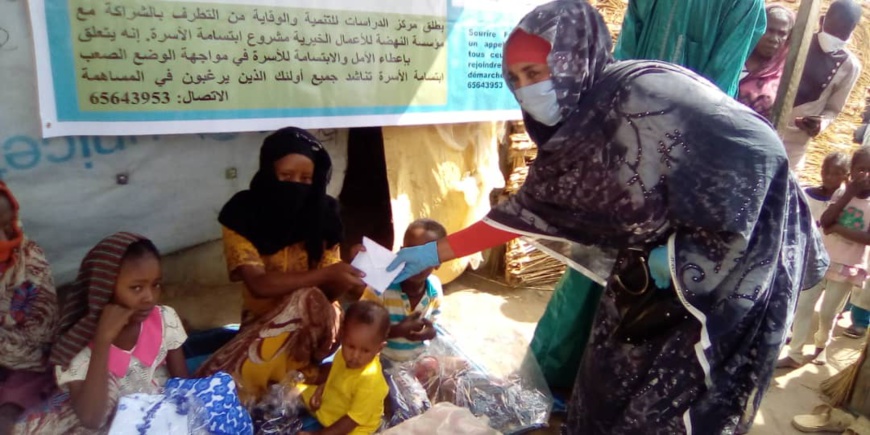 Le CEDPE et l’association Alnahda pour la charité et la bienfaisance lancent le projet "Sourire famille" au Tchad. © Mahamat Abdramane Ali Kitire/Alwihda Info