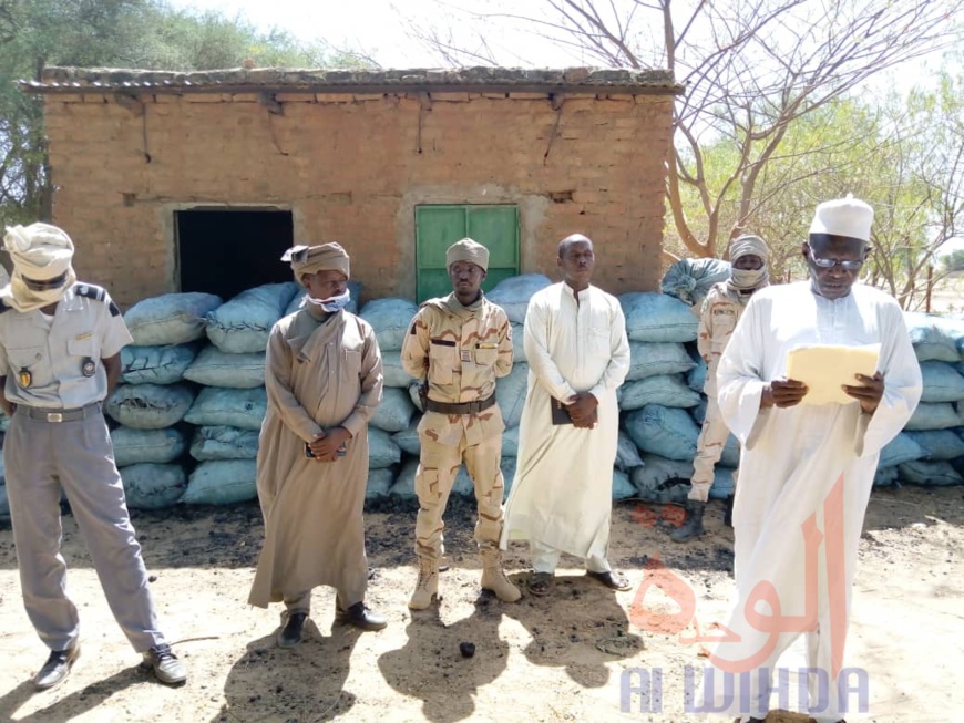 Tchad : au Sila, la garde forestière fait une importante saisie de charbon et bois. © Mahamat Issa Gadaya/Alwihda Info