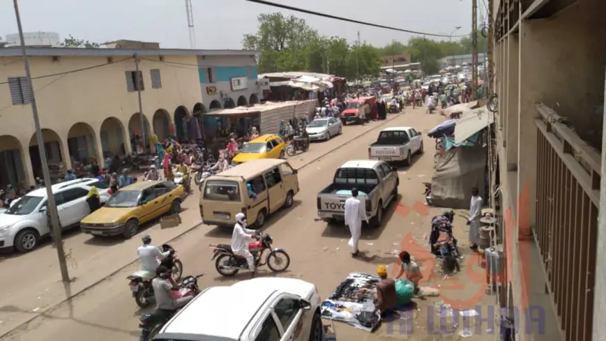 Les abords du grand marché de N'Djamena, au Tchad. © Ben Kadabio/Alwihda Info