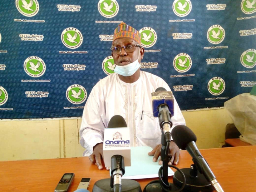 Le secrétaire général de la Confédération Libre de Travailleurs du Tchad (CLTT), Brahim Ben Said.