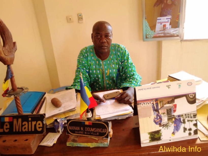 Maina Norbert Dousangar, maire de la ville de Bebedjia et coordonateur départemental de la Nya du parti FAR/PF. © Alladoum Djimdiglao Maxime/Alwihda Info