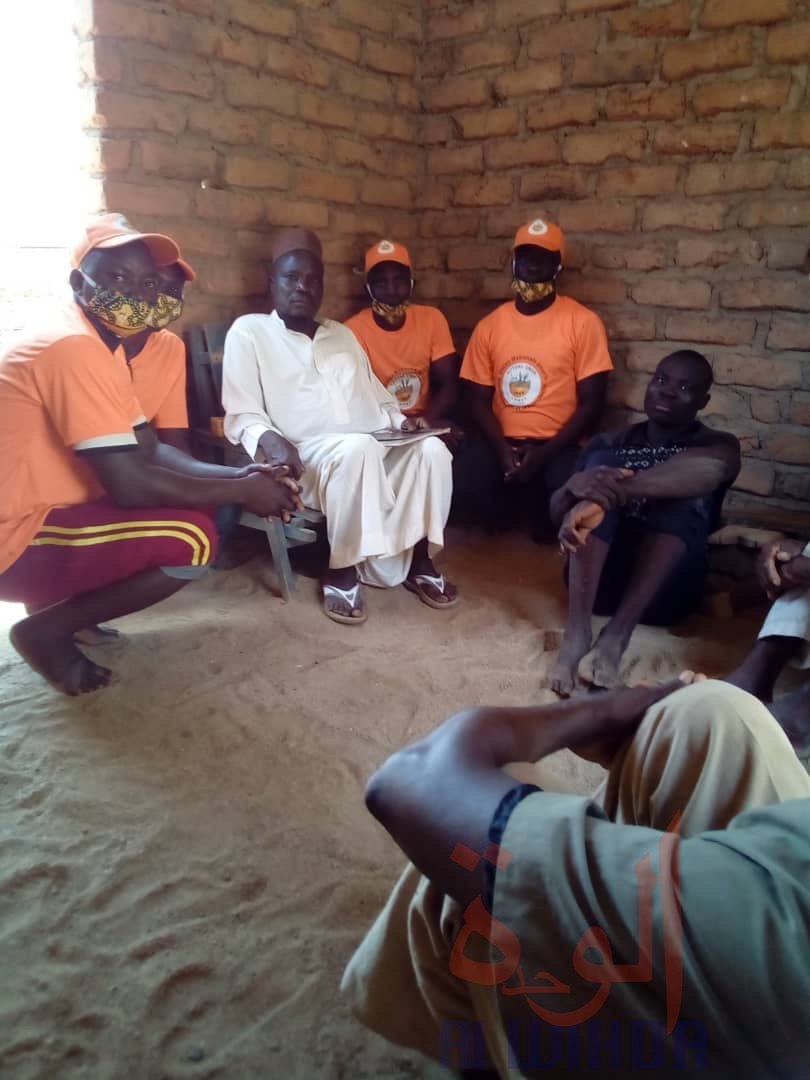 Tchad - COVID19 : au Lac-Léré, les jeunes de l'UNDR sillonnent 85 villages. © Foka Mapagne/Alwihda Info