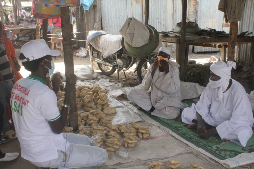 Tchad - COVID19 : à N'Djamena, la jeunesse au contrôle de la sensibilisation. © Ben Kadabio/Alwihda Info