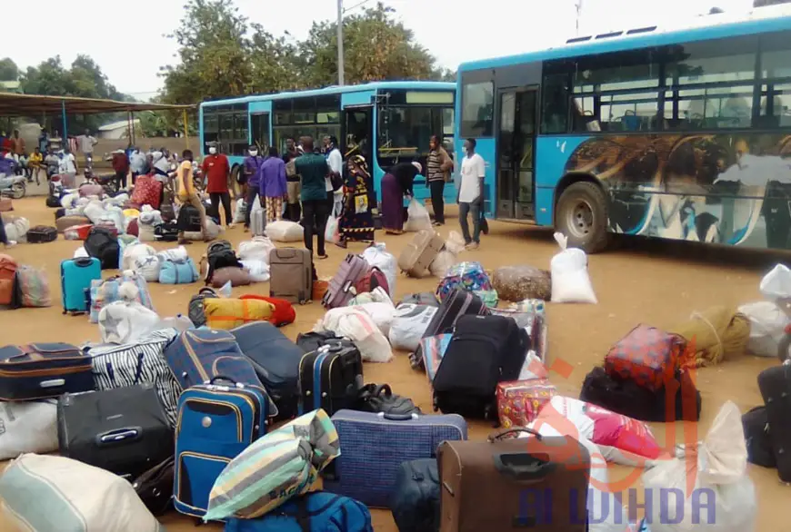 Tchad : Les étudiants repartent au Cameroun pour la reprise des cours. © Frédéric Ngardodim/Alwihda Info