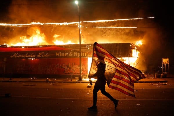 USA : manifestations à l'échelle nationale après la mort de George Floyd. © DR