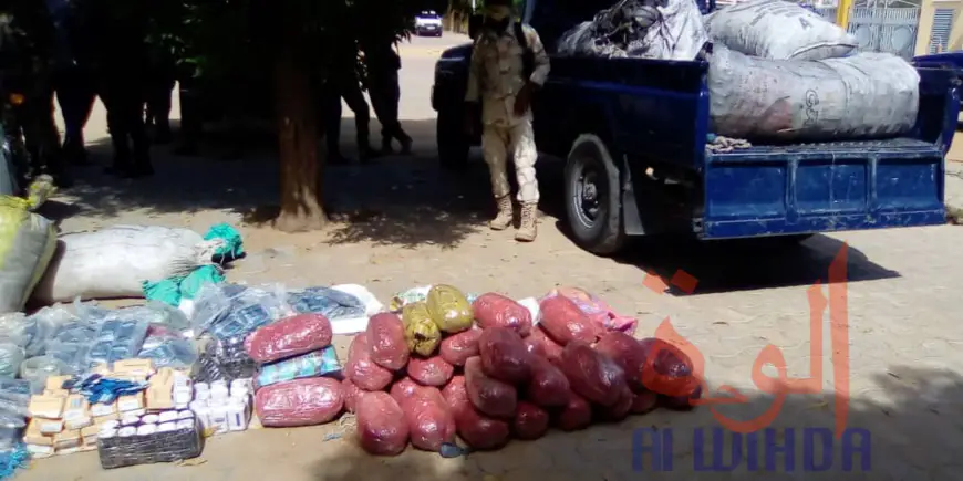 Tchad : saisie de plusieurs armes de guerre et arrestation de présumés malfrats. © Mahamat Abdramane Ali Kitire/Alwihda Info