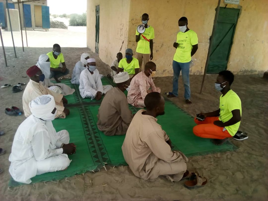 Une association des chômeurs et la Mairie de Mairie de Massakory sensibilisent contre la covid- 19 : ©️ Mbainaissem Gédéon Mbeïbadoum /Alwihda Info