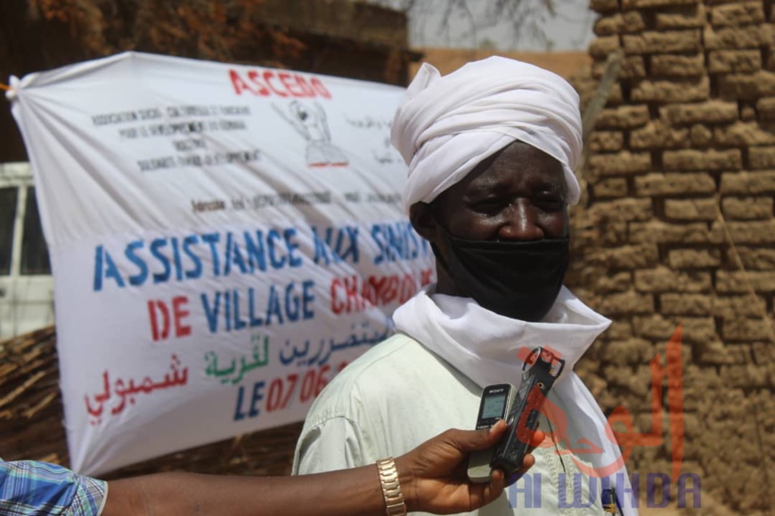 Tchad : une assistance à des victimes d'incendies dans des villages du Ouaddaï Tchad : une assistance à des victimes d'incendies dans des villages du Ouaddaï