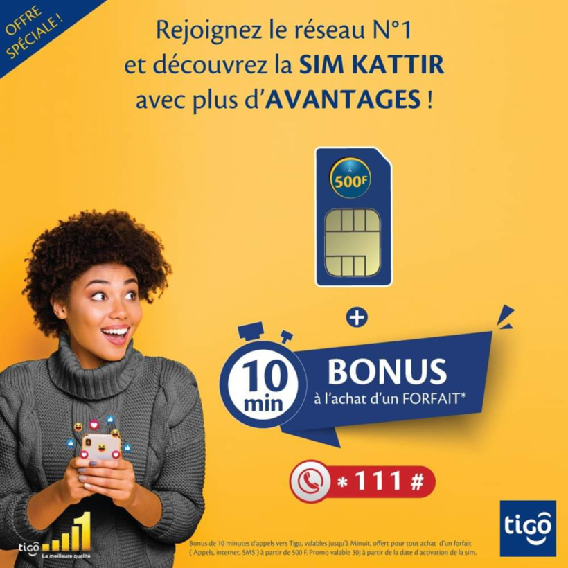 Tchad : découvrez la nouvelle SIM "KATTIR" de Tigo avec encore plus d’avantages ! Tchad : découvrez la nouvelle SIM "KATTIR" de Tigo avec encore plus d’avantages !
