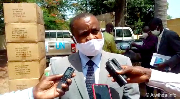 Le coordonnateur national de riposte sanitaire, Pr. Choua Ouchemi. © Golmem Ali/Alwihda Info Le coordonnateur national de riposte sanitaire, Pr. Choua Ouchemi. © Golmem Ali/Alwihda Info