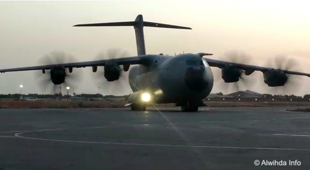 Tchad : un avion militaire turc se pose à N'Djamena avec du matériel médical. © Malick Mahamat/Alwihda Info