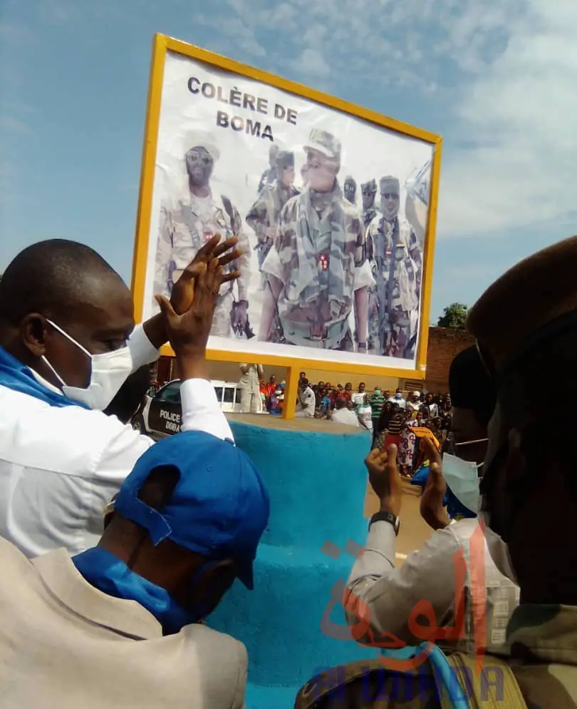Tchad : le rond-point Colère de Boma inauguré à Doba. © Frédéric Ngardodim/Alwihda Info