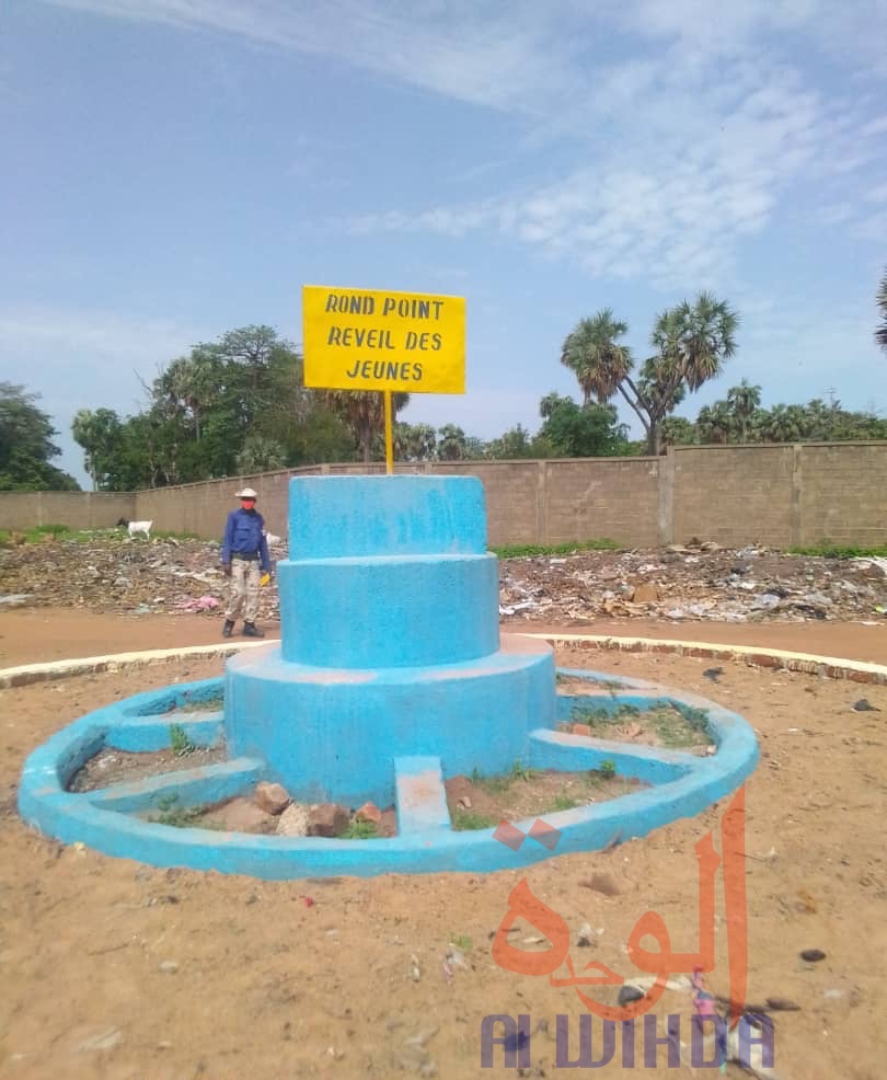 Tchad : le rond-point Colère de Boma inauguré à Doba. © Frédéric Ngardodim/Alwihda Info